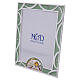Portafoto verde 14x11 cm idea regalo comunione vetro s2