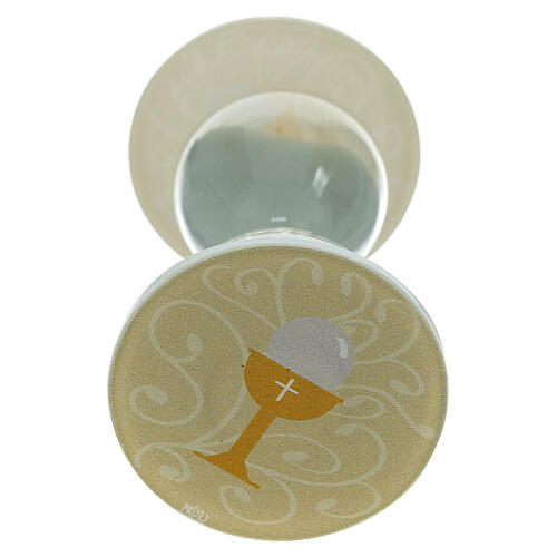 Clessidra comunione 6 cm diametro avorio 10 cm h 2