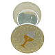 Clessidra comunione 6 cm diametro avorio 10 cm h s2