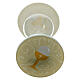 Clessidra comunione 6 cm diametro avorio 10 cm h s3
