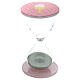 First Communion favour, pink hourglass, h 4 in, 2.5 in diameter s1