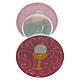 First Communion favour, pink hourglass, h 4 in, 2.5 in diameter s2