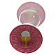 First Communion favour, pink hourglass, h 4 in, 2.5 in diameter s3