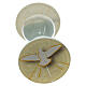 Confirmation favour, ivory-coloured hourglass, h 4 in, 2.5 in diameter s2