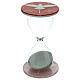 Firmungs-Sanduhr, 5 Minuten, H 10 cm, Durchmesser 6 cm, Rot s1