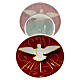 Confirmation favour, red hourglass, h 4 in, 2.5 in diameter s2