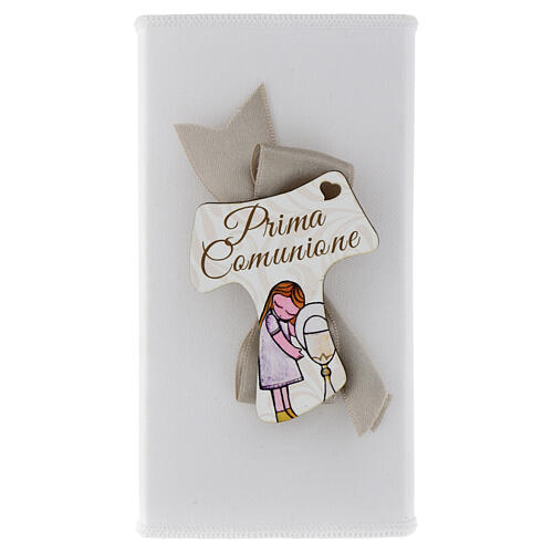 Holy Communion favour: magnet and heart-shaped infuser, chalice with girl, 5.5x3x1.5 in 1