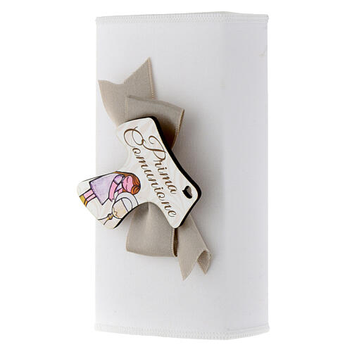 Holy Communion favour: magnet and heart-shaped infuser, chalice with girl, 5.5x3x1.5 in 3