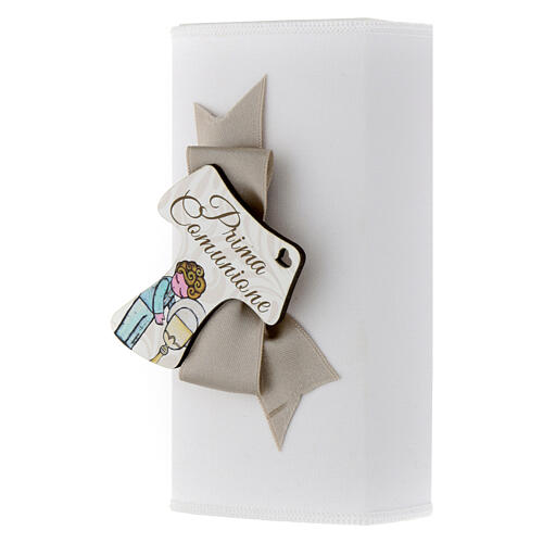 Holy Communion favour: magnet and heart-shaped infuser, chalice with boy, 5.5x3x1.5 in 3