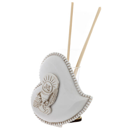 Profumatore idea regalo comunione h 10 cm calice cuore 2