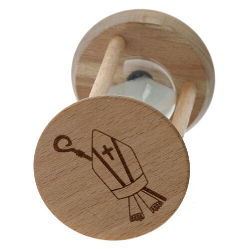 Sanduhr als Gastgeschenk zur Firmung H 9 cm Durchmesser 5 cm 2