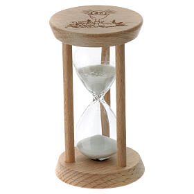 First Communion favour, hourglass, h 3.5 in, 2 in diameter