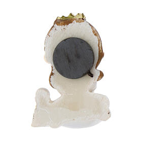 Magnet favour: girl praying with chalice, h 2 in, resin