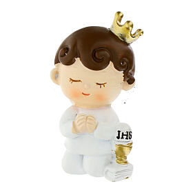 Gastgeschenk zur Erstkommunion mit Junge Engel Magnet aus Harz 5 cm Höhe