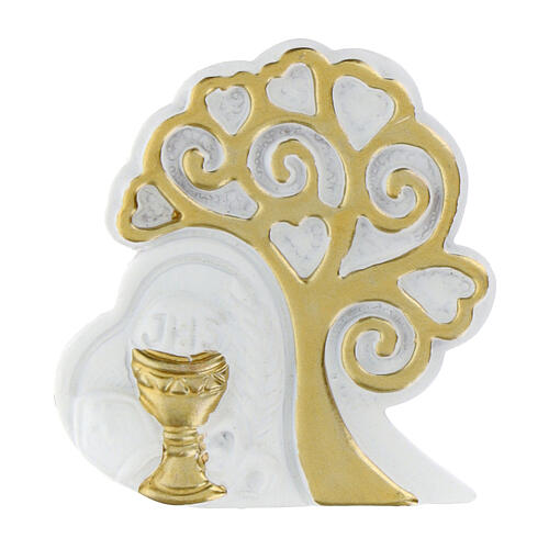 Magnet favour: tree of life with chalice, 2 in, resin 1