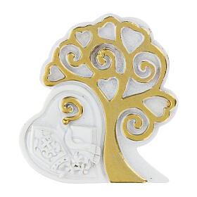 Gastgeschenk zur Firmung mit Baum des Lebens Magnet aus Harz 5 cm