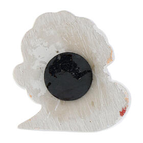 Magnet Gastgeschenk mit Lebensbaum aus Harz 5 cm Heilige Familie