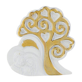 Resin favour: tree of life magnet with Holy Family, 2 in