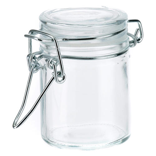 Glass jar for favours, 1.5 in diameter, h 2.5 in 1