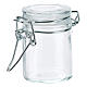 Glass jar for favours, 1.5 in diameter, h 2.5 in s1