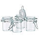 Glass jar for favours, 1.5 in diameter, h 2.5 in s2