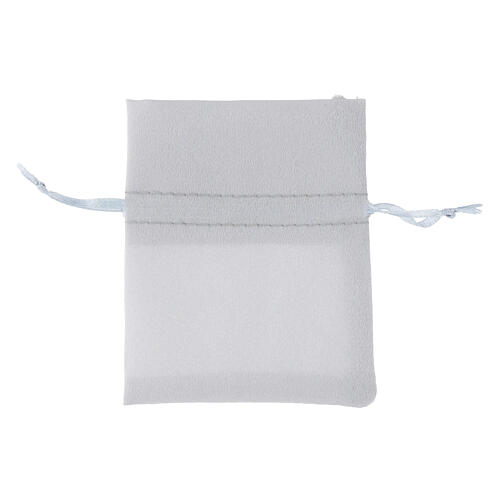 Säckchen aus Satin, grau – 10 × 8 cm, klein 2