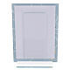 Porta-retrato azul Primeira Comunhão moldura vidro cristais 19x14 cm s2