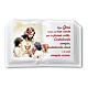 First Communion favor book Jesus and children 5X10 cm s1