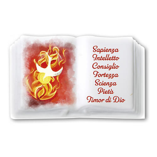 Confirmation favor magnet porcelain resin book symbols 5X10 cm 1