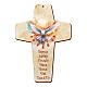 Croix Confirmation souvenir sept dons Saint-Esprit 15x10 cm s2