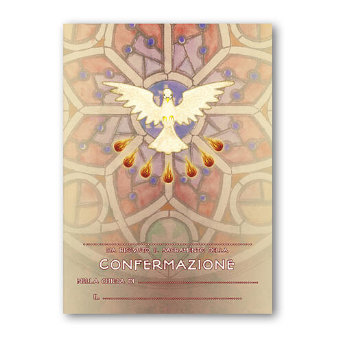 Andenken zur Firmung mit Holzkreuz 15x10 cm 3