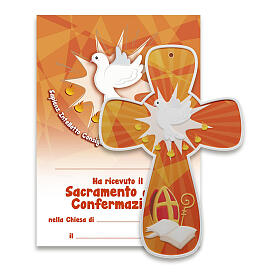 Confirmation favour, resin cross, 6x4 in