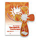 Souvenir Confirmation croix en résine 15x10 cm s1