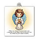 First Communion tile with angel, 4x4 in s1