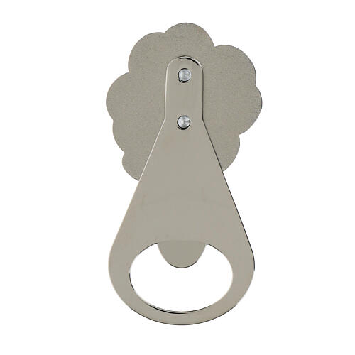 Clover-shaped bottle opener with inscription, religious favour, 4x2 in 3