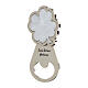 Clover-shaped bottle opener with inscription, religious favour, 4x2 in s2