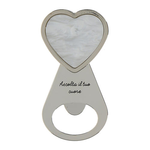 Souvenir heart-shaped bottle opener written 10x5 cm 1
