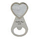 Souvenir heart-shaped bottle opener written 10x5 cm s1
