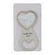 Souvenir heart-shaped bottle opener written 10x5 cm s4