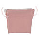 Sacchetto rosa bomboniera tipo lino 12x14 cm  s1