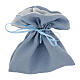 Sacchettino ricordino tipo lino azzurro 12x14 cm s2