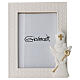 First Confirmation photo frame angel in white resin 13x9 cm s1