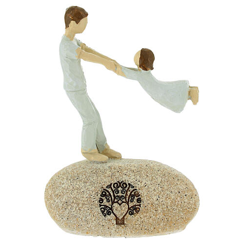 Bomboniera padre e figlia 12 cm 1