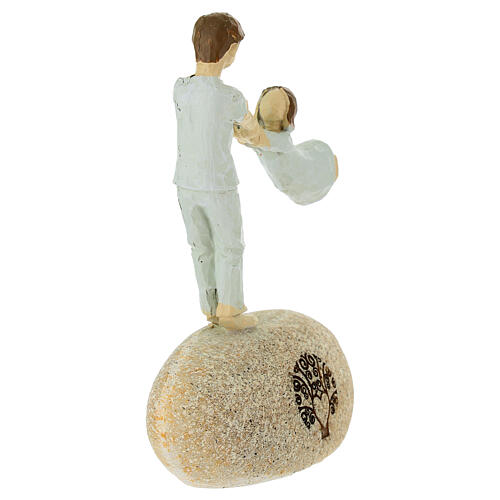 Bomboniera padre e figlia 12 cm 3