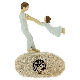 Father and daughter Communion favor, 12 cm