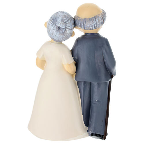 Remerciement couple personnes âgées mariées 15 cm 4