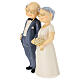 Wedding favor elderly married couple 15 cm s2