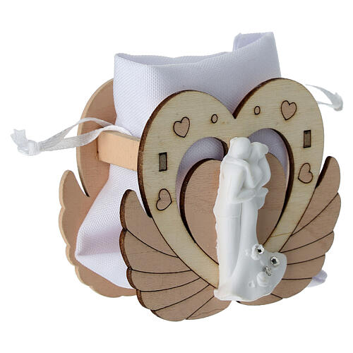 Wedding favor with white bag, 7 cm 3