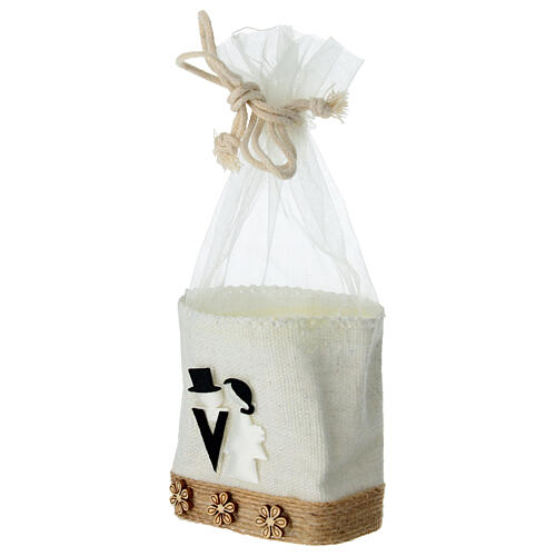 Wedding favor bag for newlyweds, 15 cm 2