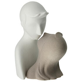Conjunto casal apaixonado meio busto 20 cm